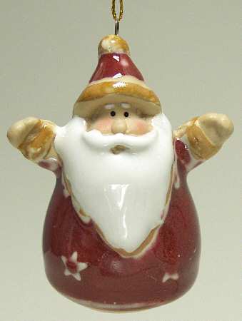Transpac Ornaments Santa With Stars - No Box