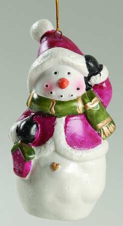 Transpac Ornaments Snowman With Lantern - No Box