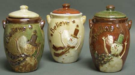 Holiday Giftware Snowman Canister Set Of 3 - With Box