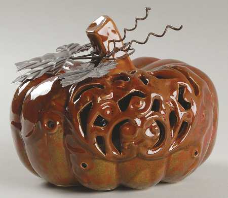 Fall & Harvest Collection Pumpkin Pierced-Large - No Box