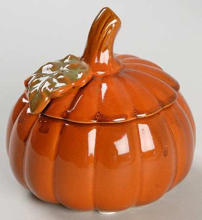 Fall & Harvest Collection Pumpkin W/ Lid-Small - No Box