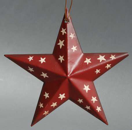 Stars for All Seasons Star-Red With White Stars - No Box