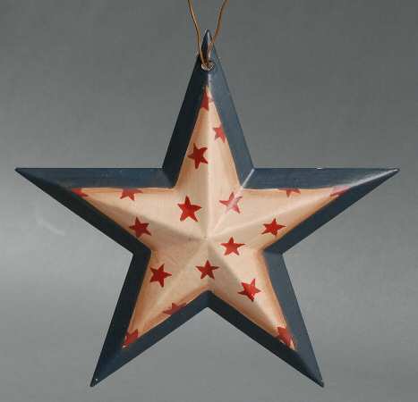 Stars for All Seasons Star-White With Red Stars - No Box