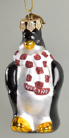 Museum Series Penguin With Red & White Scarf - No Box
