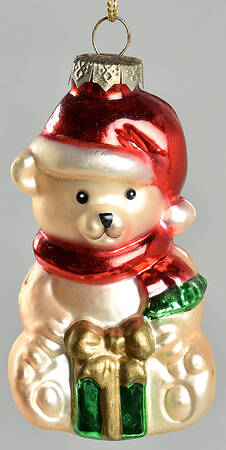 Museum Series Teddy Bear Holding Present - No Box 108