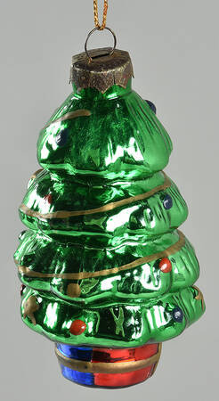 Museum Series Christmas Tree-Blue/Red Base - No Box
