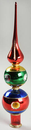 Museum Series Tree Topper-Blue/Green/Red - No Box