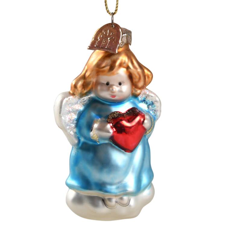 Museum Series Angel With Heart-Blue - No Box
