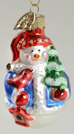 Museum Series Snowman With Birdhouse - No Box