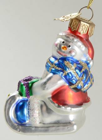 Museum Series Snowman On Sled - No Box