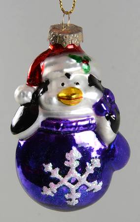Museum Series Penguin In Purple Mitten - No Box