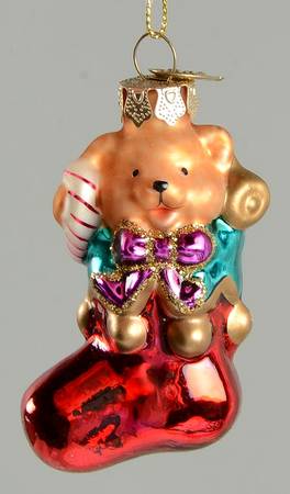 Museum Series Teddy Bear In Red Stocking - No Box