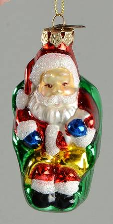 Museum Series Santa In Green Chair - No Box