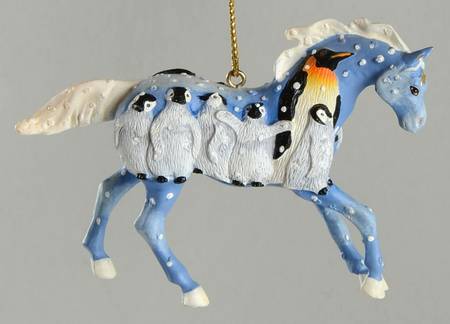 Trail of Painted Ponies Ornaments Penguin Express - Boxed