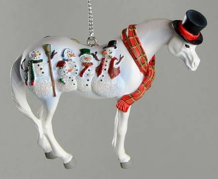 Trail of Painted Ponies Ornaments Frosty - Boxed