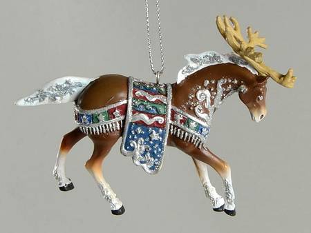 Trail of Painted Ponies Ornaments Reindeer Roundup - Boxed