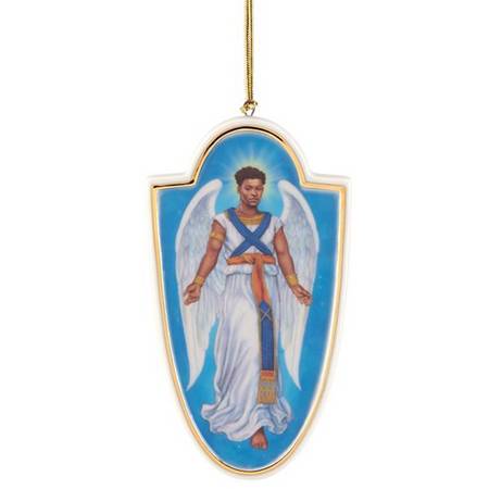 Ebony Visions Porcelain Ornaments His Sentinel Angel - Boxed