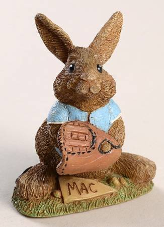 Wolfe Tracks Mac-Rabbit With Baseball Mitt - No Box