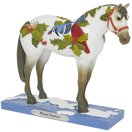Holiday Ponies Winter Feathers - Boxed