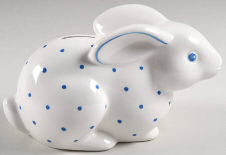 Animal Bank Collection Rabbit - Blue - Boxed