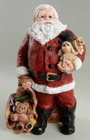 Legend of Santa Claus Santa With Pups - Boxed