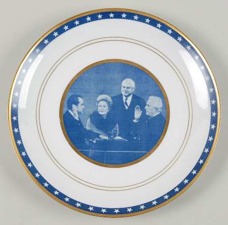Us Historical Society Plates Nixon Inauguration - Boxed