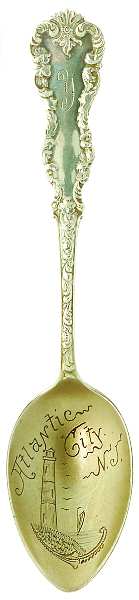 New Jersey Souvenir Spoons Atlantic City - No Box