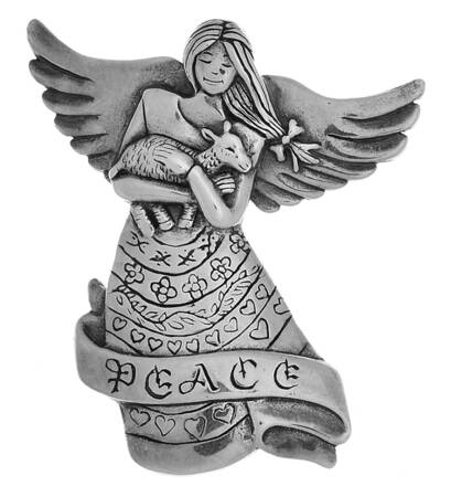 U.S. Historical Society Ornament Peace Angel - With Box Bx2002