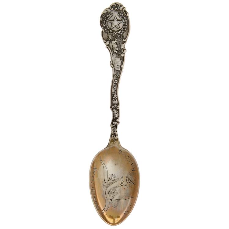 Texas Souvenir Spoon Texas-Star & Longhorn - No Box