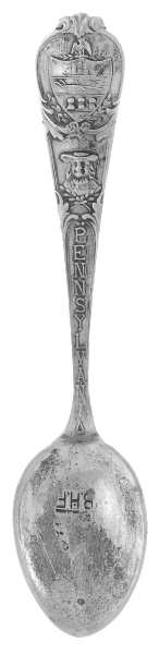 Pennsylvania Souvenir Spoon Liberty Bell-On Back - No Box