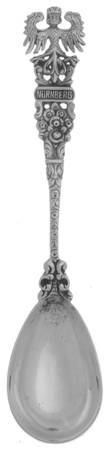 Various Sterling Souvenir Spoons Nurnberg/ Nuremberg - No Box