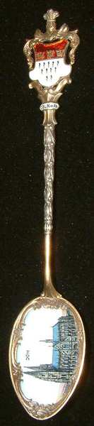 Various Sterling Souvenir Spoons Cologne Cathedral Germany - No Box