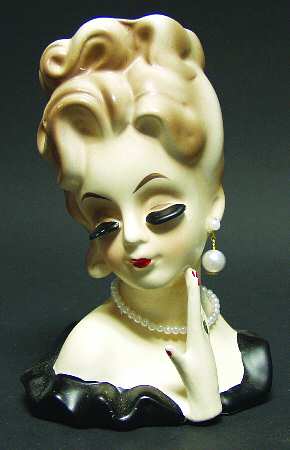 Head Vases Noritake Lady W/Hand - No Box