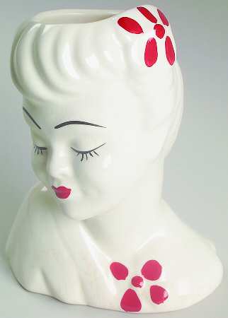 Head Vases Betty Grable Look Alike - No Box