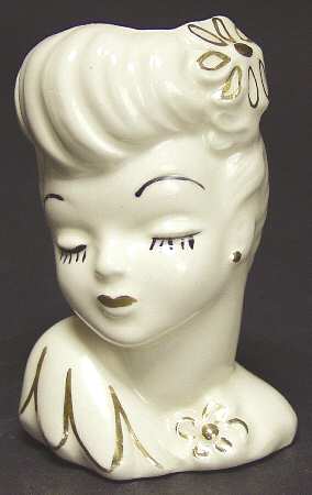 Head Vases Betty Grable Look Alike - No Box
