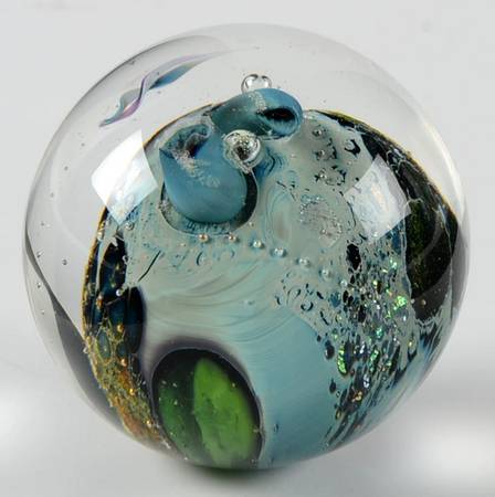 Art Glass Paperweights Multi-Dimensional-Multi-Colored - No Box