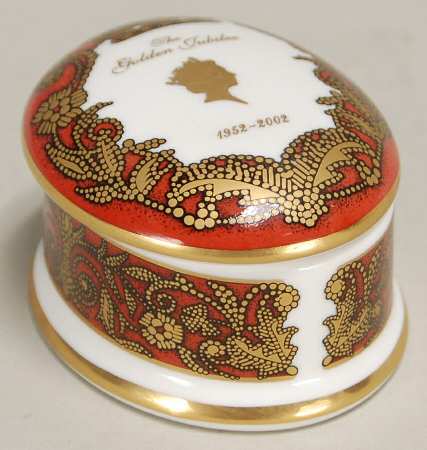 Royalty Giftware Elizabeth Ii Golden Jubilee Box - No Box