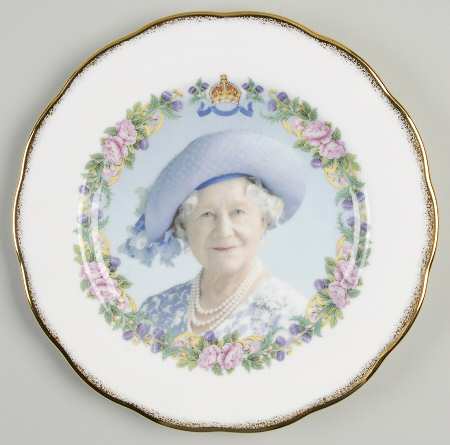 Royalty Giftware Queen Mother Plate - No Box