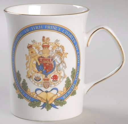 Royalty Giftware Charles & Diana Wedding Mug - No Box