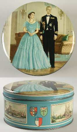 Royalty Giftware Elizabeth Ii Coronation Tin - No Box