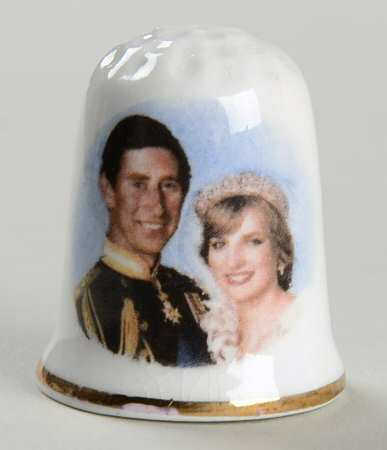 Royalty Giftware Charles & Diana Wedding Thimble - No Box
