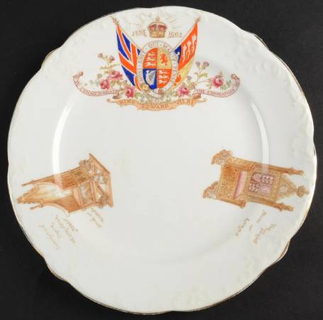 Royalty Giftware Edward Vii Coronation Plate - No Box