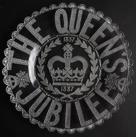 Royalty Giftware Victora Jubilee Plate-Glass - No Box