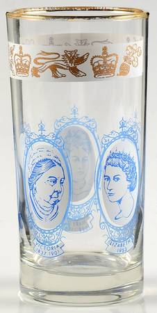 Royalty Giftware Queens Of England Glassware - No Box