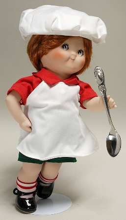 Porcelain Dolls Chef Kid - Boxed