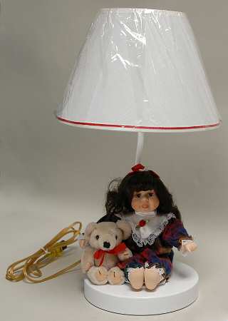 Porcelain Dolls Anna Lamp Doll - Boxed