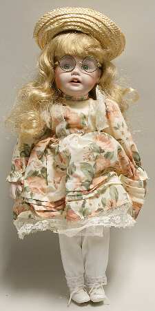 Porcelain Dolls Doll W/ Eye Glasses - Boxed