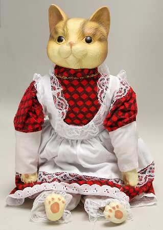 Porcelain Dolls Porcelain Doll-Red Dress - Boxed