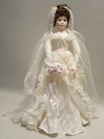 Porcelain Dolls Victorian Bride - Boxed