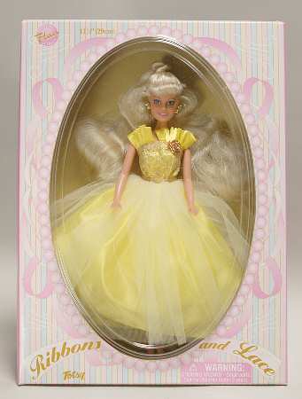 Porcelain Dolls Ribbon And Lace Doll - Boxed